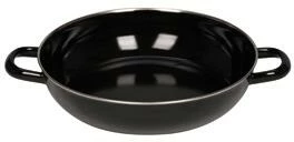 Riess Emaille Riess Schmorpfanne Aus Schwarzemaille Ohne Deckel 28 Cm