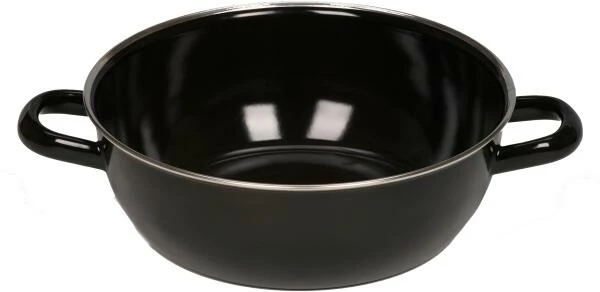 Riess Emaille Riess Schmorpfanne Aus Schwarzemaille Ohne Deckel 28 Cm - Image 2