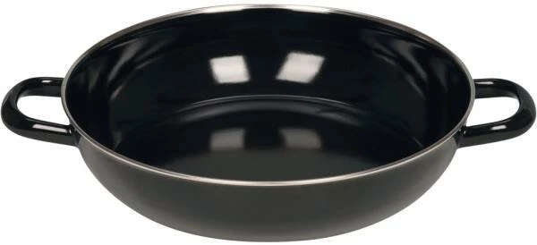 Riess Emaille Riess Schmorpfanne Aus Schwarzemaille Ohne Deckel 24 Cm - Image 3