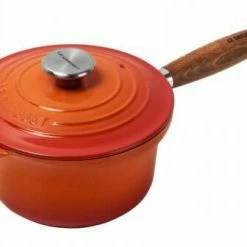 Le Creuset Profitopf Mit Holzgriff In Ofenrot