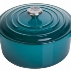Le Creuset Bräter Signature Rund In Deep Teal 20 Cm / 2,4 L