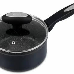 Zyliss Topf Aus Geschmiedetem Aluminium Mit Glasdeckel, Antihaftbeschichtung, 16 Cm