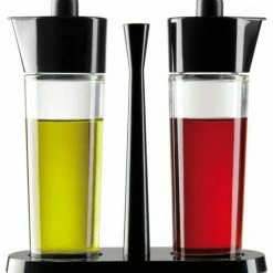 Kuhn Rikon Essig- & Öl-Ménage-Set Bistro In Schwarz In Schwarz