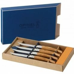 Opinel Steakmesser-Set Table Chic Olivenholz, 4-teilig