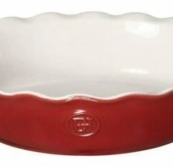 Emile Henry Gastro Emile Henry Pie Dish Modern Classics Mit Wellenrand In Rot