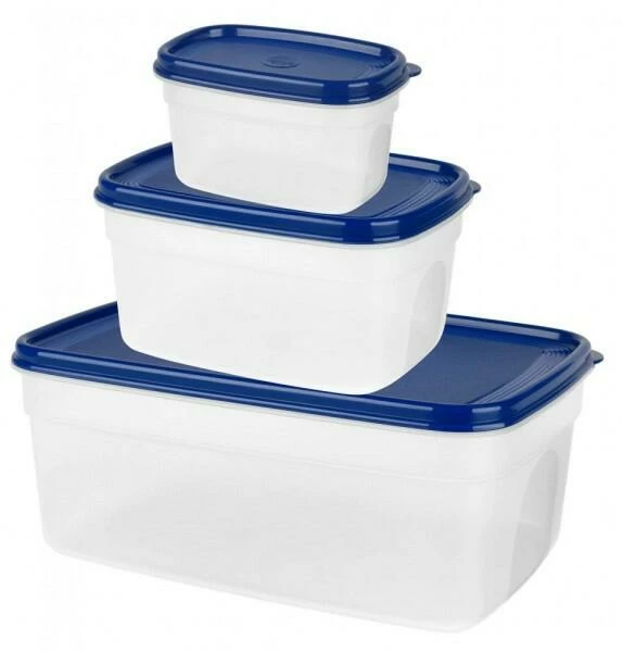 Emsa Frischhaltedosen Set Superline Eckig, 3-teilig