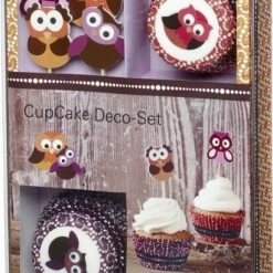 Birkmann CupCake Deco-Set Eulen, 36-teilig