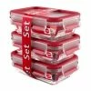 Emsa Frischhaltedosen Set Clip & Close Aus Glas, 3er Set