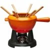 Le Creuset Käsefondue Set Aus Gusseisen In Ofenrot