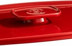 Emile Henry Deckel Für Ultime Rechteckig In Granatapfel 30 X 22 X 3 Cm