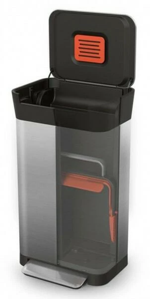 Joseph Joseph Titan Abfallsammler Mit Pressfunktion In Edelstahl - Image 3