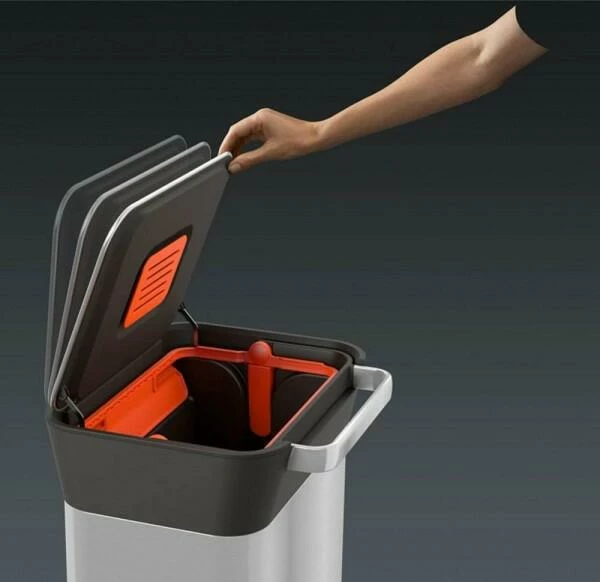 Joseph Joseph Titan Abfallsammler Mit Pressfunktion In Edelstahl - Image 16