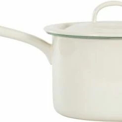 Kockums Topf Mit Henkel Aus Emaille, Cream Lux