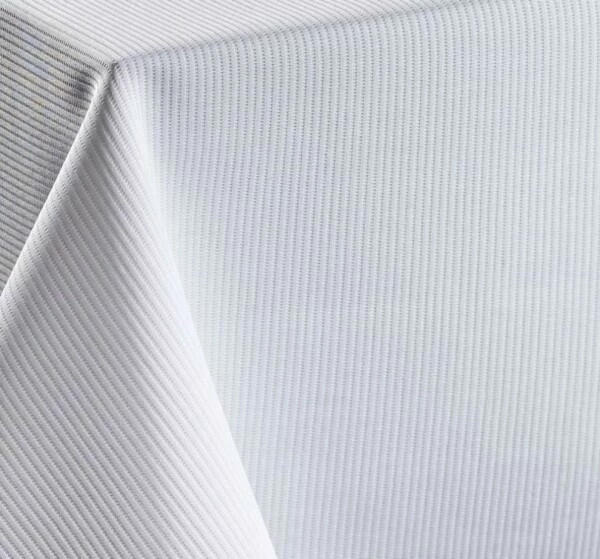 Schlitzer Leinen Tischdecke Strada Weiß – Bild 2