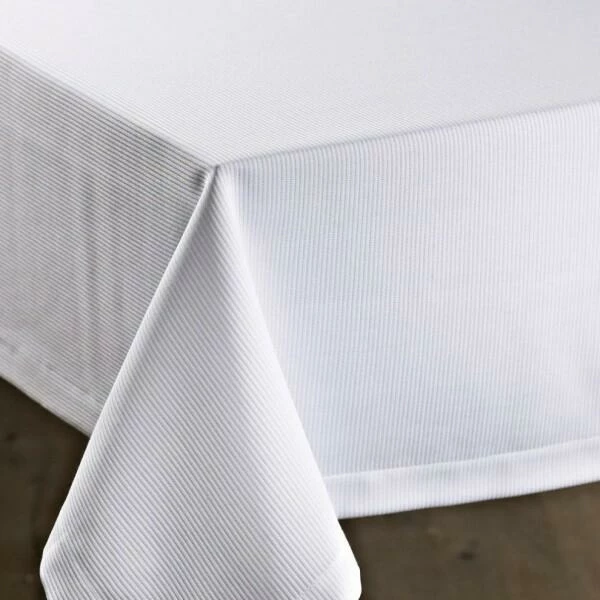 Schlitzer Leinen Tischdecke Strada Weiß