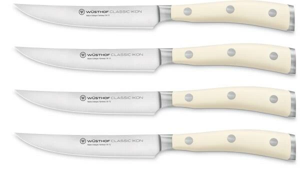 Wüsthof Steakmessersatz Classic Ikon Crèmeweiß, 4-teilig