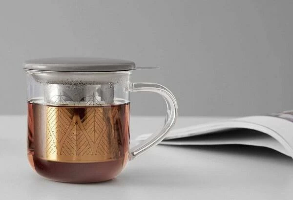 Viva Scandinavia Glastasse Eva Mit Filter, Blauer Deckel – Bild 4