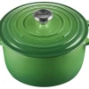 Le Creuset Hoher Bräter Signature Rund, 24 Cm In Bamboo Green 24 Cm / 5 L